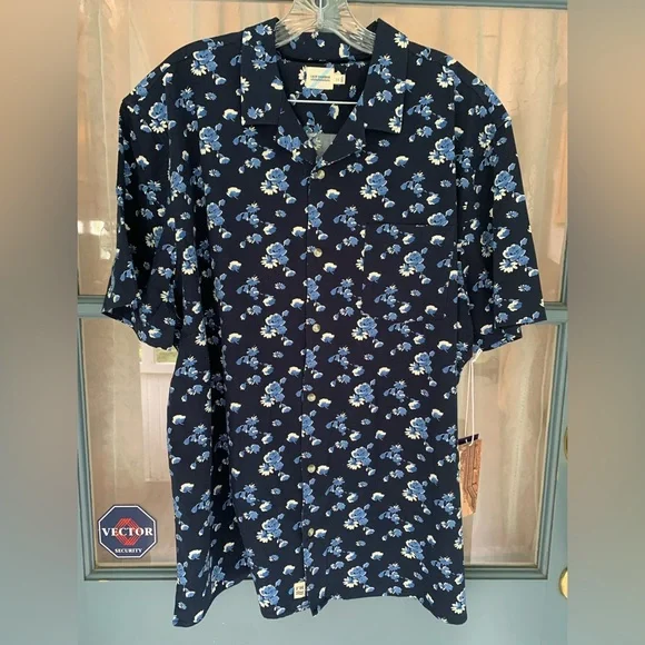 NWT! Fair Harbor Blue Floral 👕 Shirt The Casablanca Camp Shirt Size 2X - Picture 4 of 9